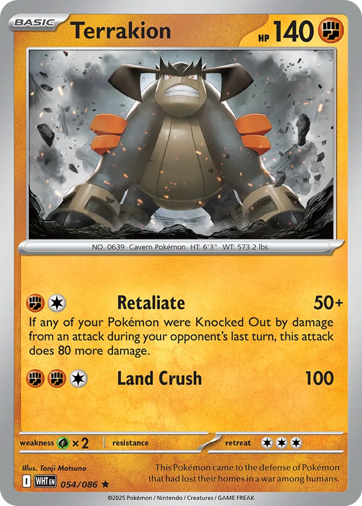 Terrakion, White Flare 054/086