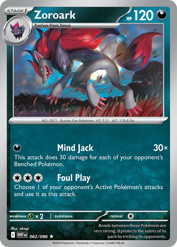 Zoroark, White Flare 062/086