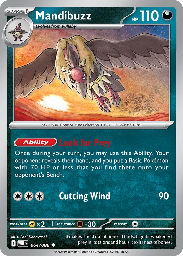 Mandibuzz, White Flare 064/086