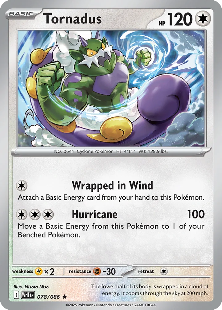 Tornadus, White Flare 078/086