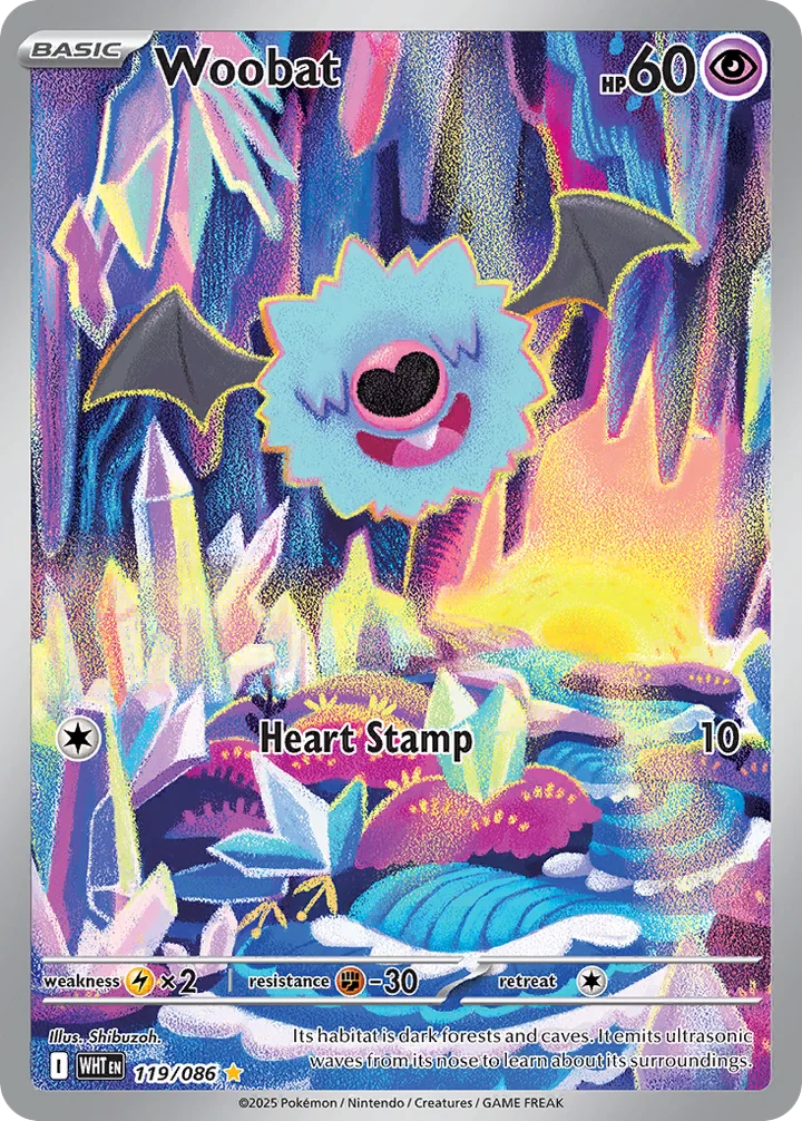 Woobat, White Flare 119/086
