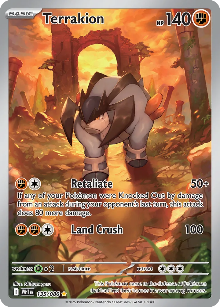 Terrakion, White Flare 135/086