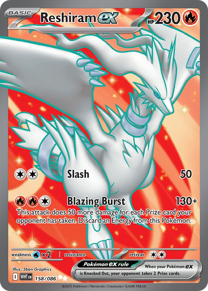 Reshiram ex, White Flare 158/086