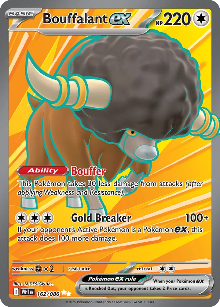 Bouffalant ex, White Flare 162/086