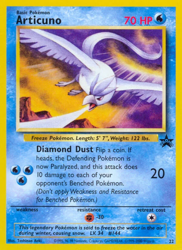 Articuno, Wizards Black Star Promos 22