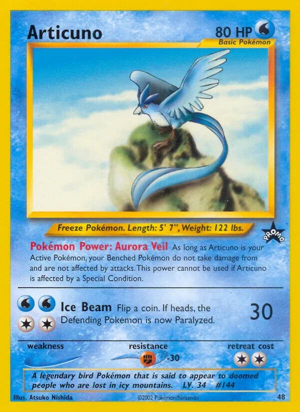 Articuno, Wizards Black Star Promos 48
