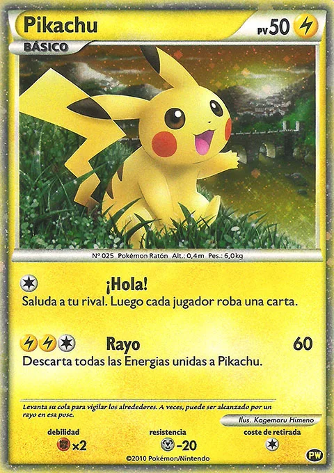 Pikachu, World Collection 4/9