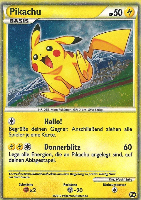 Pikachu, World Collection 6/9