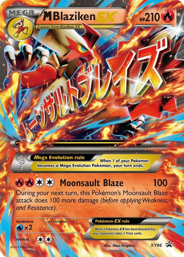 M Blaziken-EX, XY Promos XY86