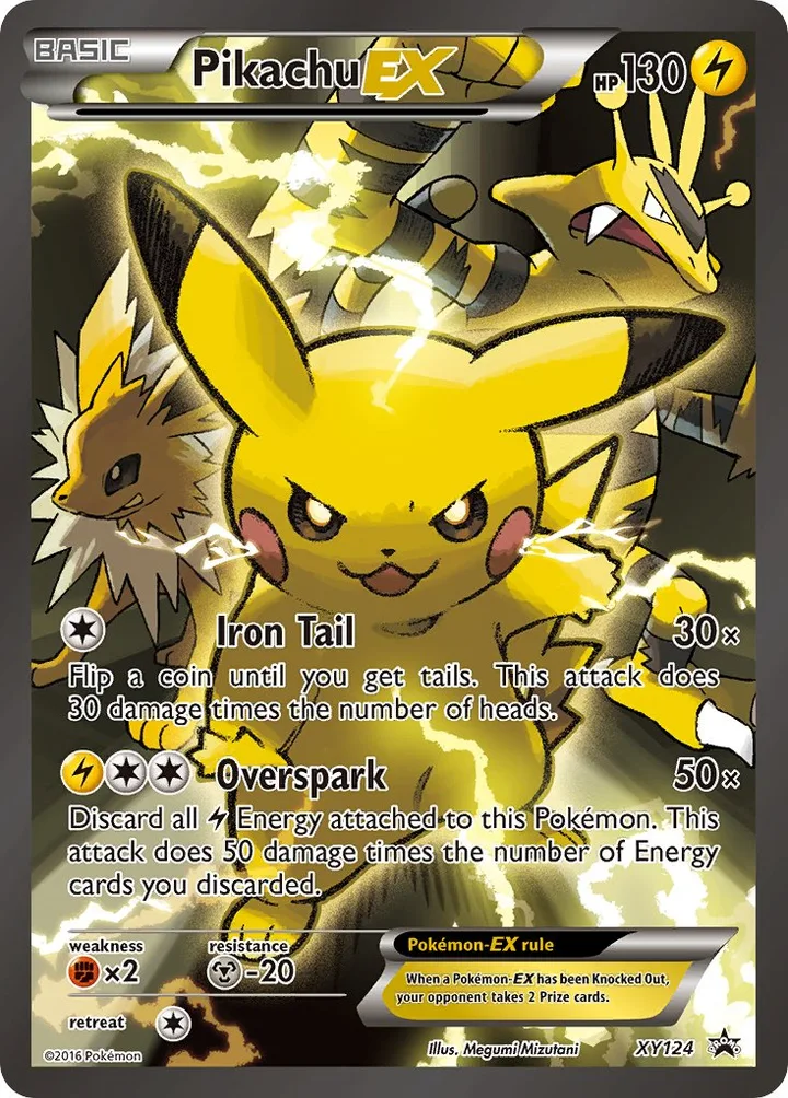 Pikachu-EX, XY Promos XY124