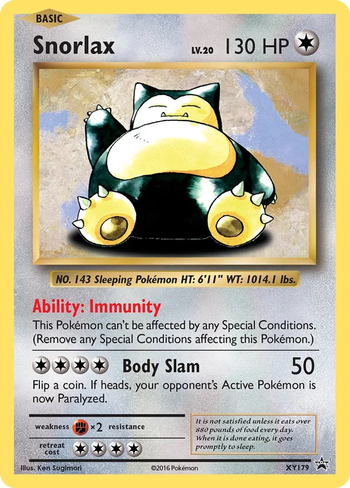 Snorlax, XY Promos XY179