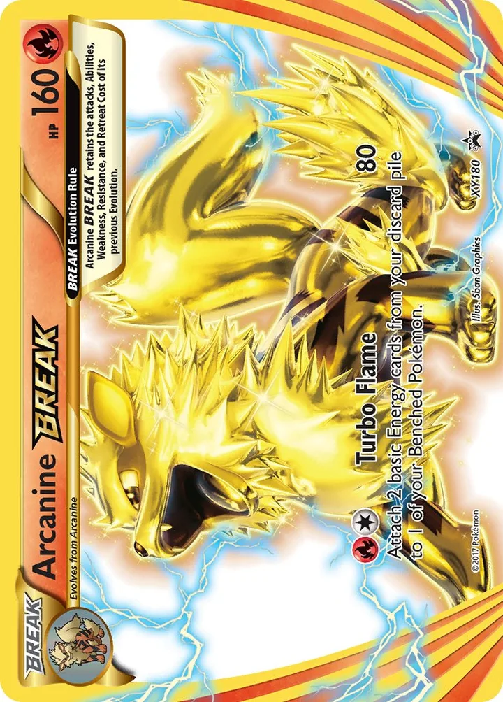 Arcanine BREAK, XY Promos XY180