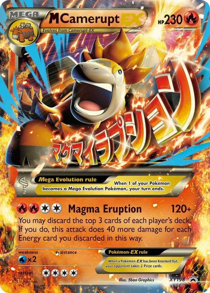 M Camerupt-EX, XY Promos XY198