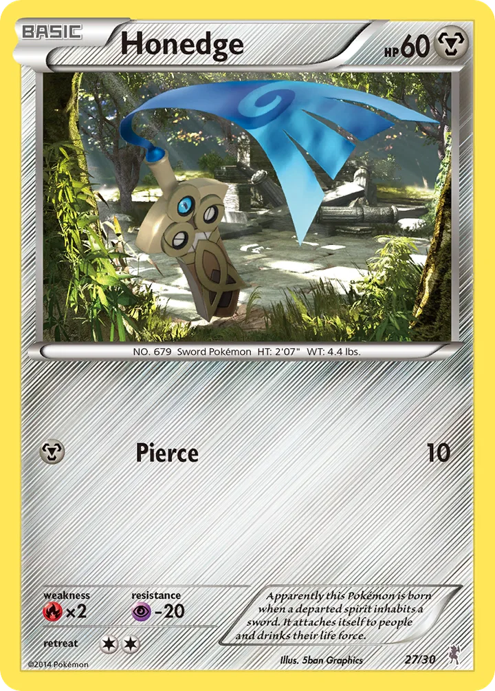 Honedge, XY Trainer Kit—Bisharp 27/30