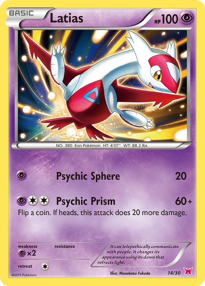 Latias, XY Trainer Kit—Latias 14/30