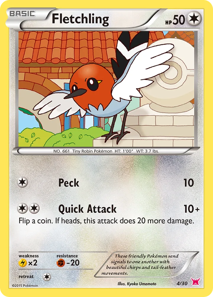 Fletchling, XY Trainer Kit—Latias 4/30