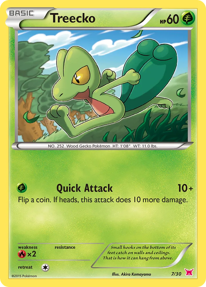 Treecko, XY Trainer Kit—Latias 7/30