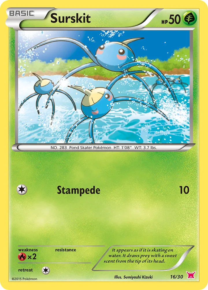 Surskit, XY Trainer Kit—Latias 16/30