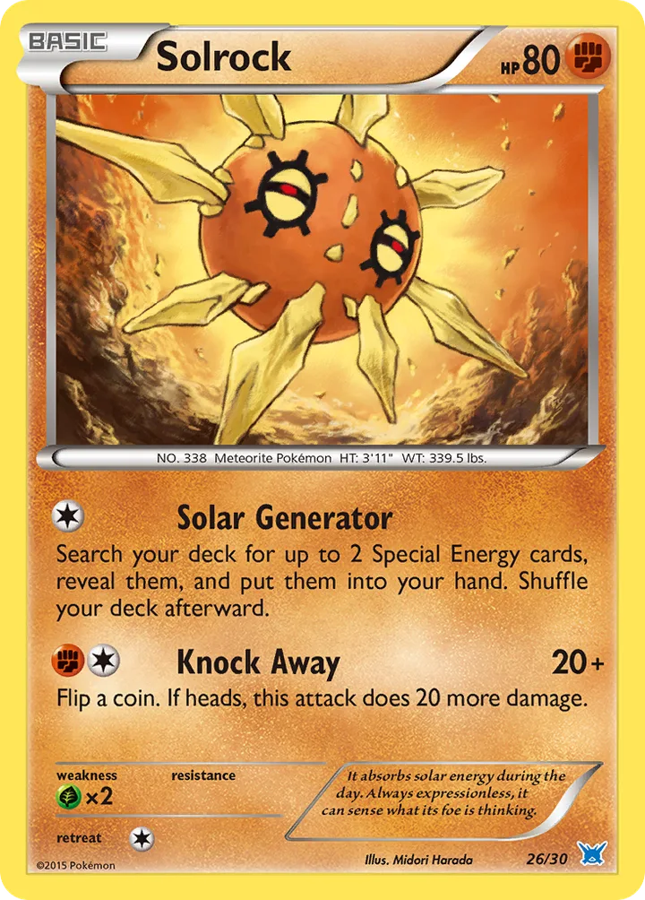 Solrock, XY Trainer Kit—Latios 26/30