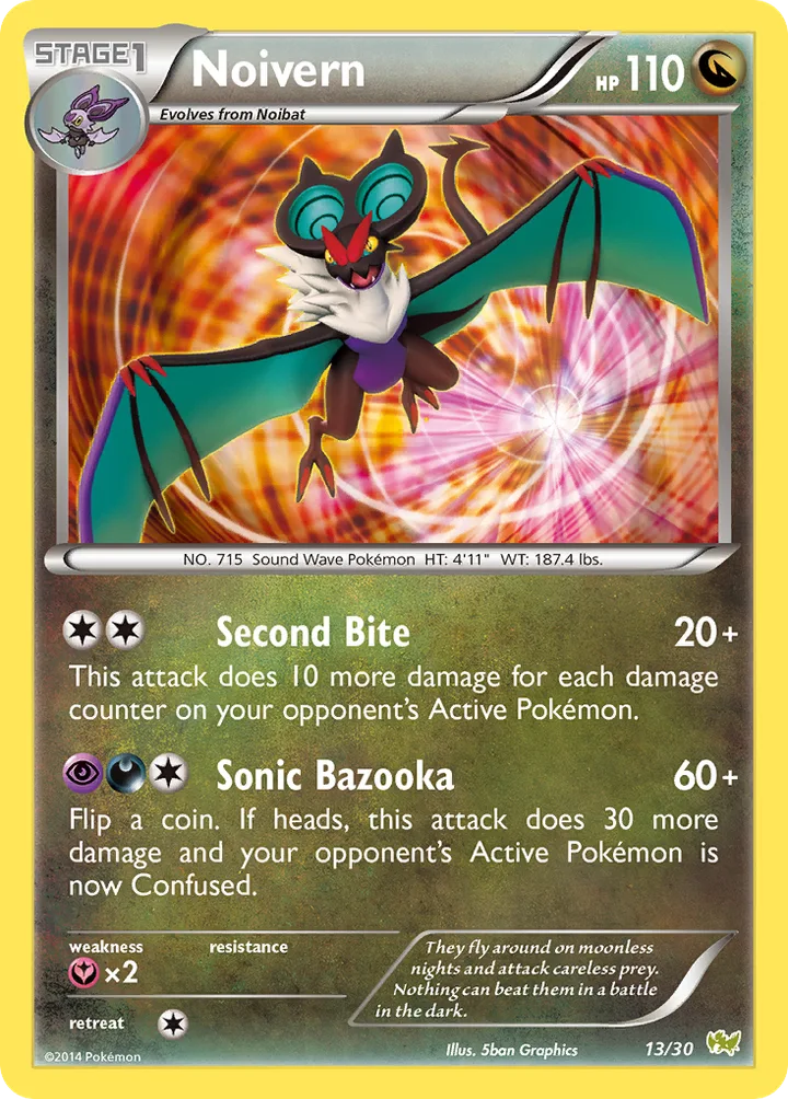 Noivern, XY Trainer Kit—Noivern 13/30