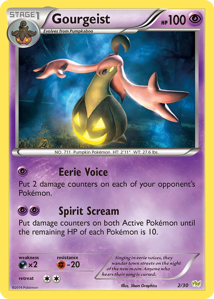 Gourgeist, XY Trainer Kit—Noivern 2/30