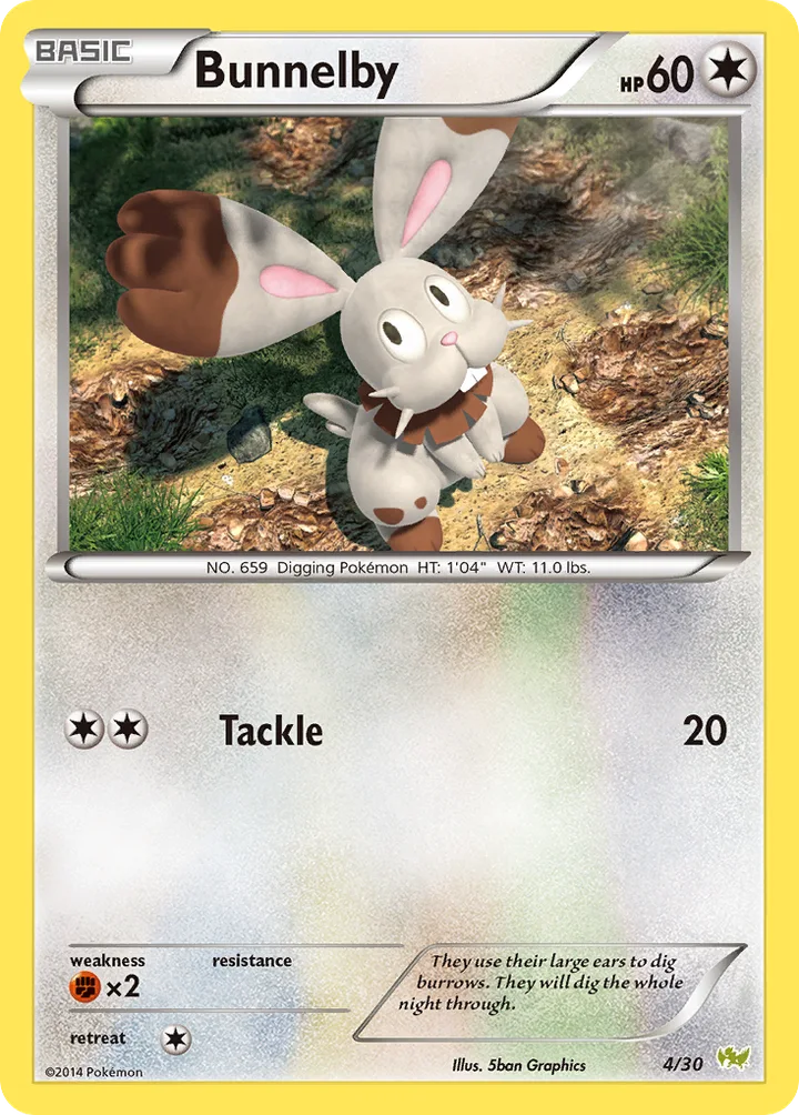 Bunnelby, XY Trainer Kit—Noivern 4/30