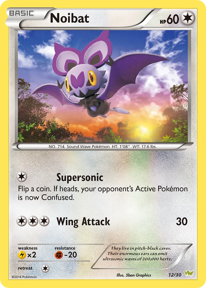 Noibat, XY Trainer Kit—Noivern 12/30