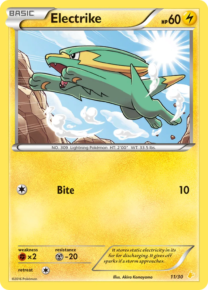 Electrike, XY Trainer Kit—Pikachu Libre 11/30