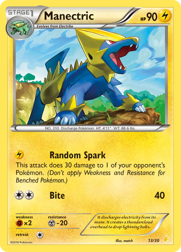 Manectric, XY Trainer Kit—Pikachu Libre 13/30
