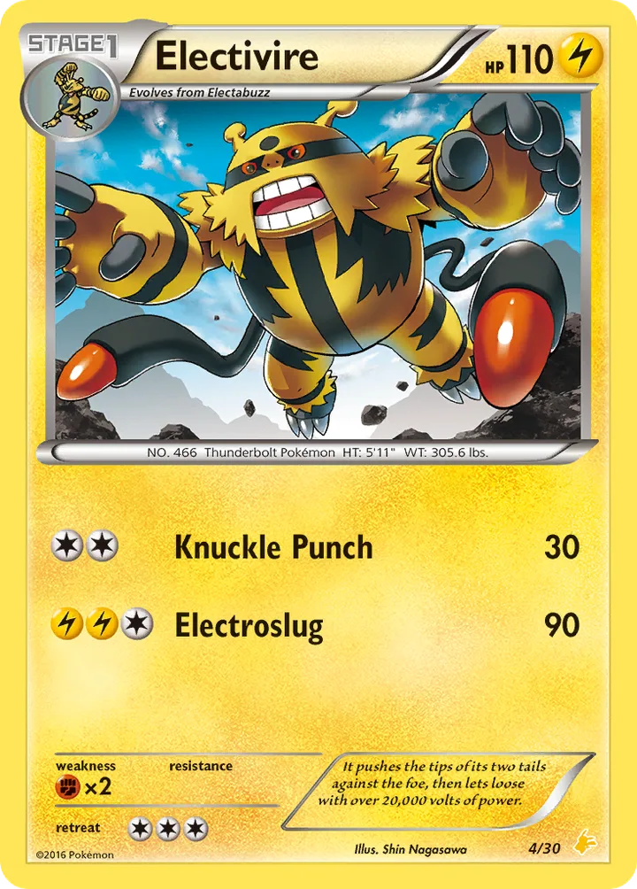 Electivire, XY Trainer Kit—Pikachu Libre 4/30