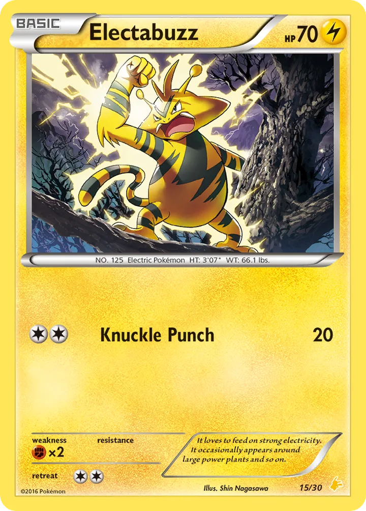 Electabuzz, XY Trainer Kit—Pikachu Libre 15/30