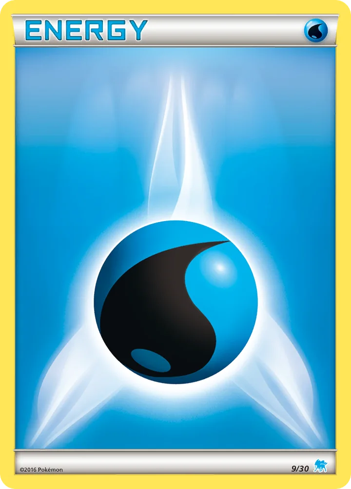 Water Energy, XY Trainer Kit—Suicune 9/30