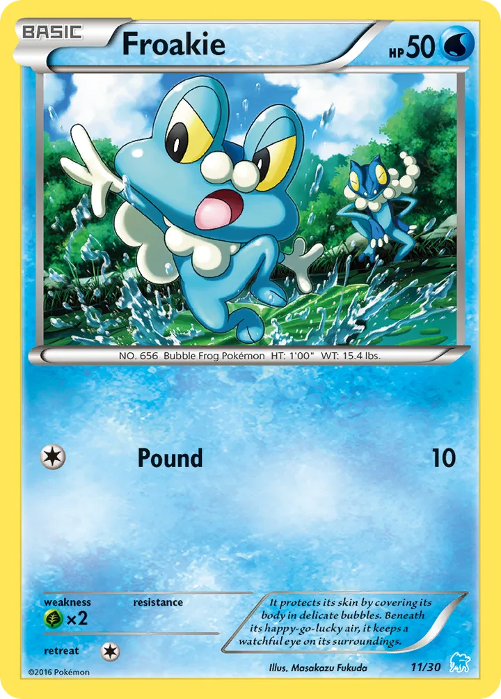 Froakie, XY Trainer Kit—Suicune 11/30