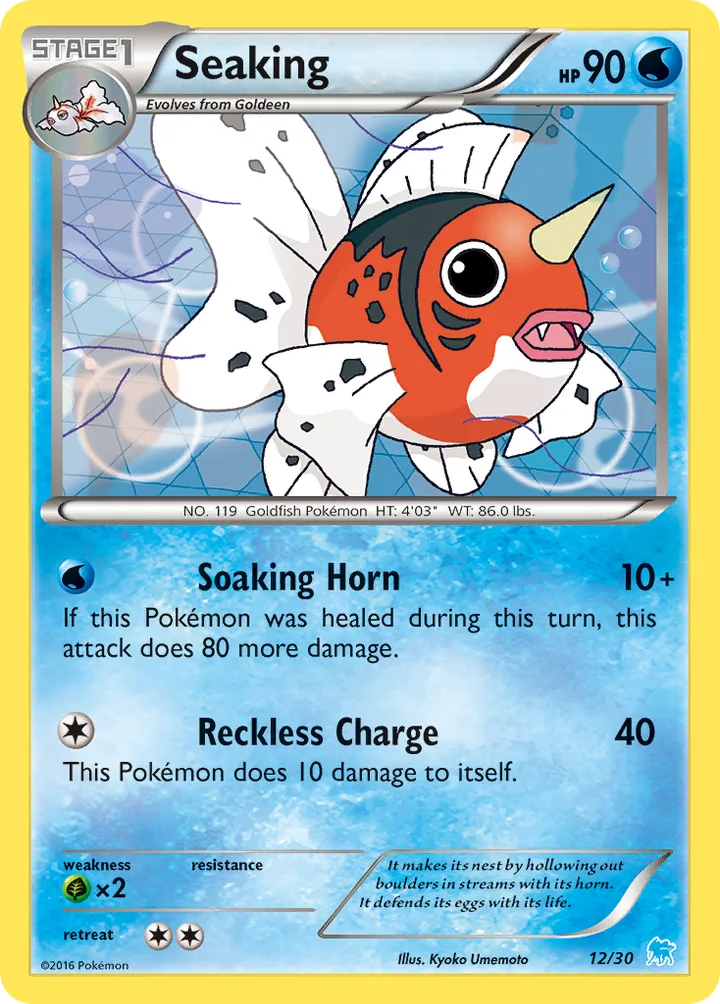 Seaking, XY Trainer Kit—Suicune 12/30