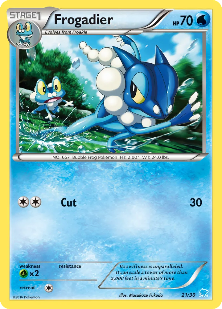 Frogadier, XY Trainer Kit—Suicune 21/30