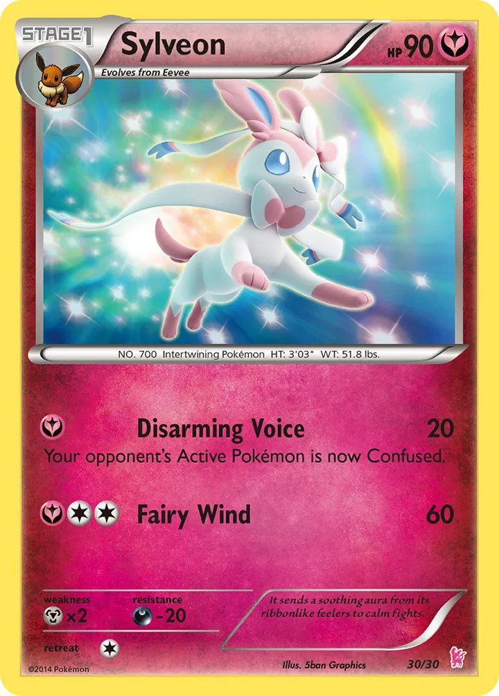Sylveon, XY Trainer Kit—Sylveon 30/30