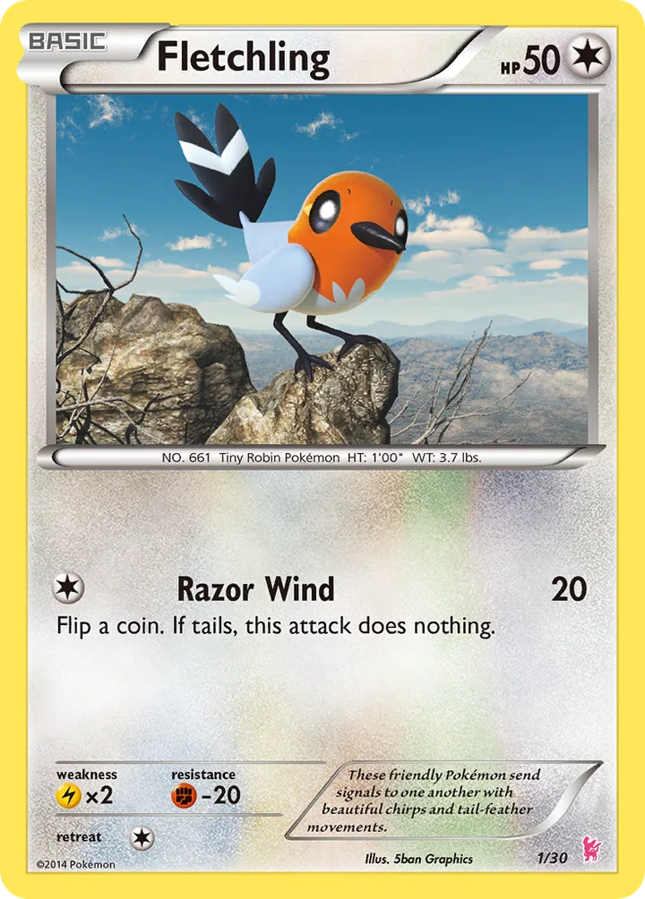 Fletchling, XY Trainer Kit—Sylveon 1/30