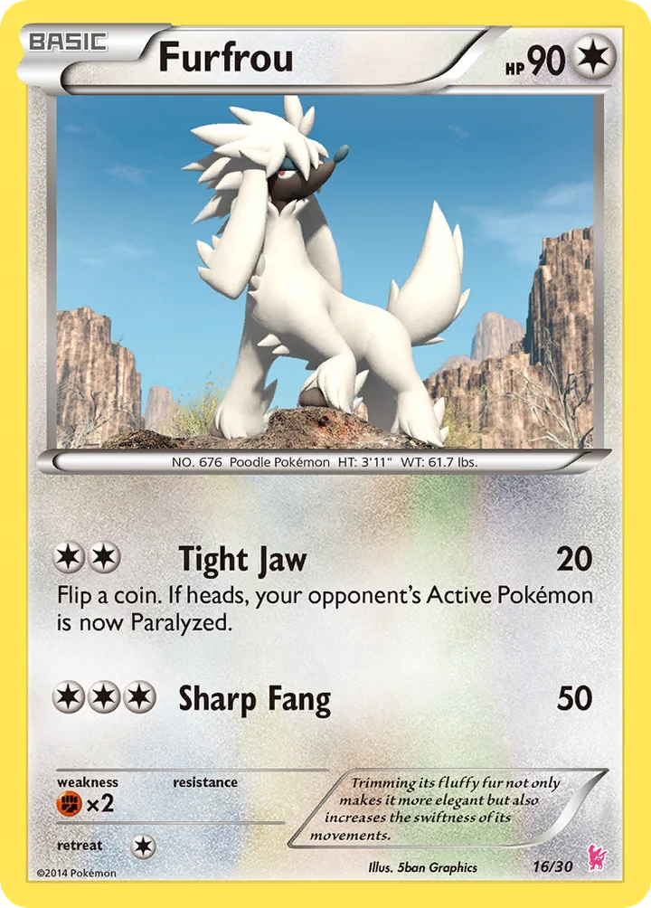 Furfrou, XY Trainer Kit—Sylveon 16/30