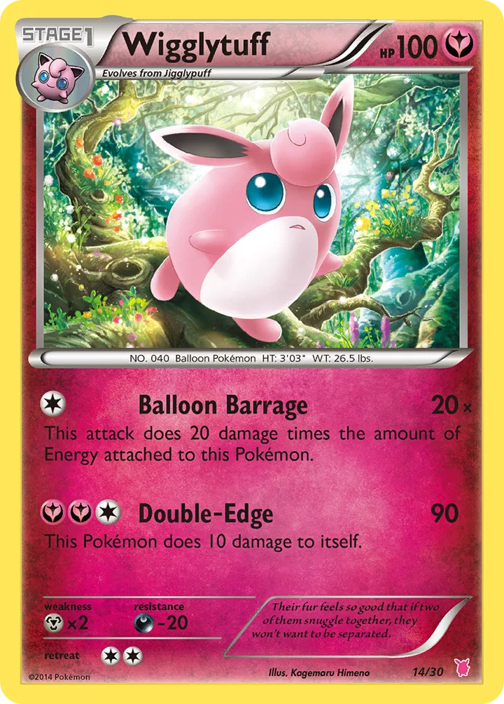 Wigglytuff, XY Trainer Kit—Wigglytuff 14/30