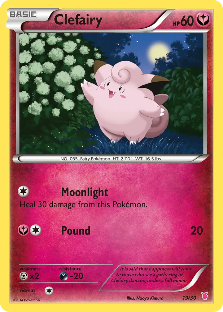 Clefairy, XY Trainer Kit—Wigglytuff 19/30