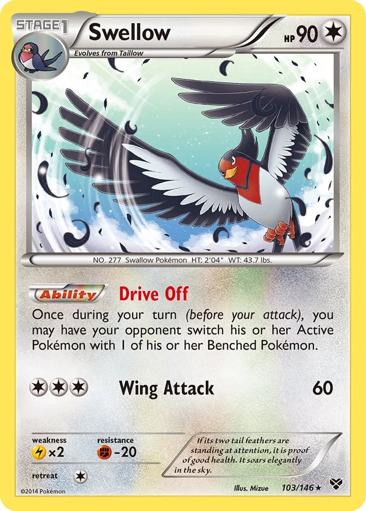 Swellow, XY 103/146